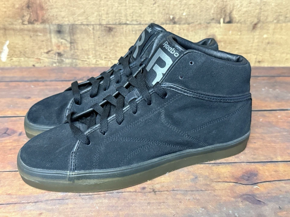 Zapatillas deportivas Reebok T-Raww negras de gamuza talla 8,5 retro de caña alta con suela de goma para hombre Foto 2 de 4