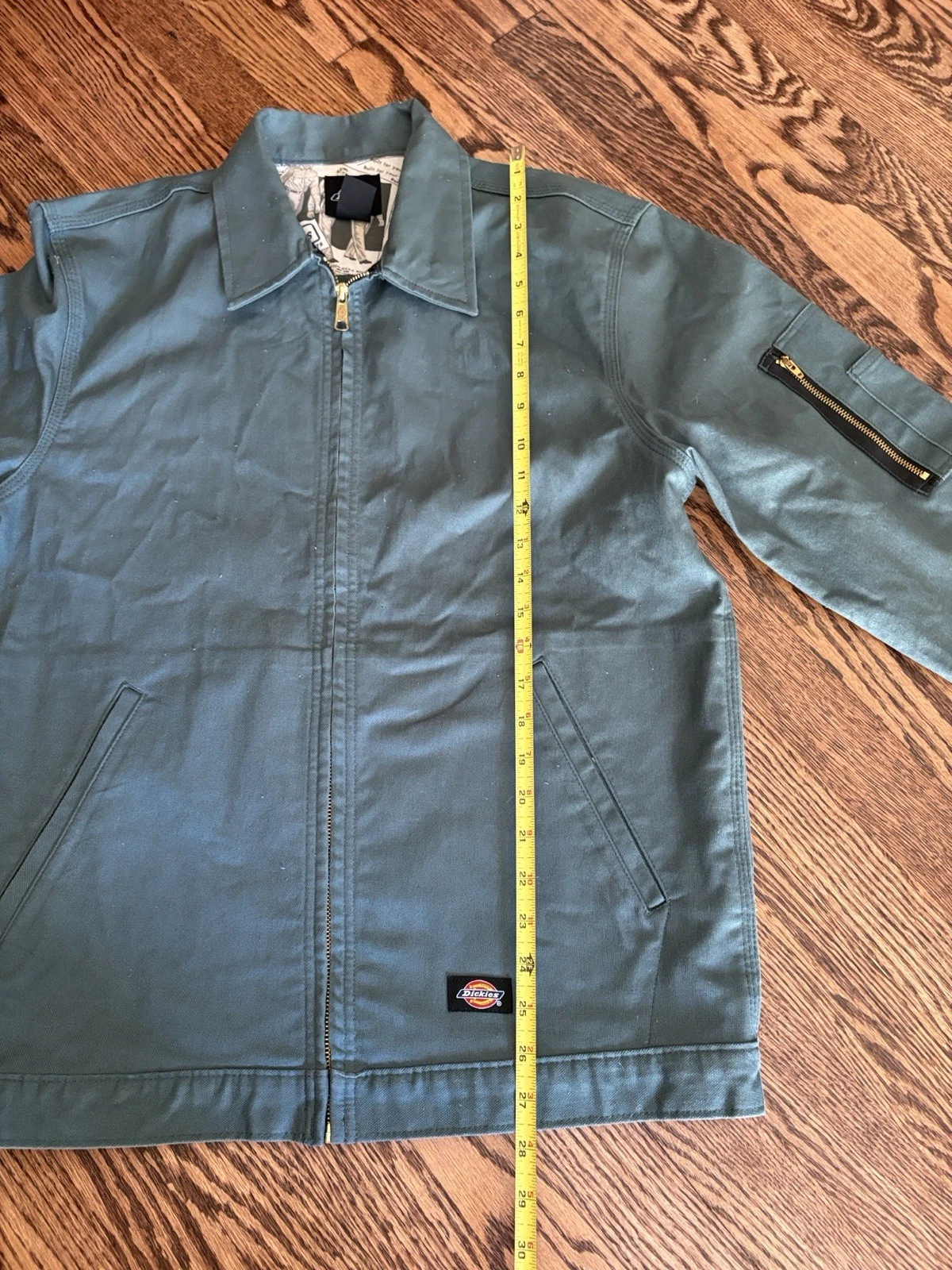 Dickies Blue/green Canvas Light Jacket Coat Size Small image 9