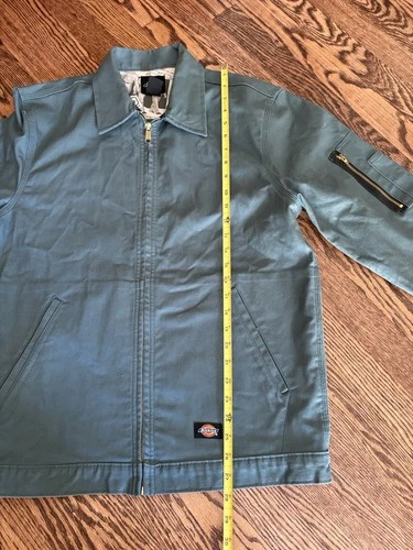 Dickies Blue/green Canvas Light Jacket Coat Size Small image 9