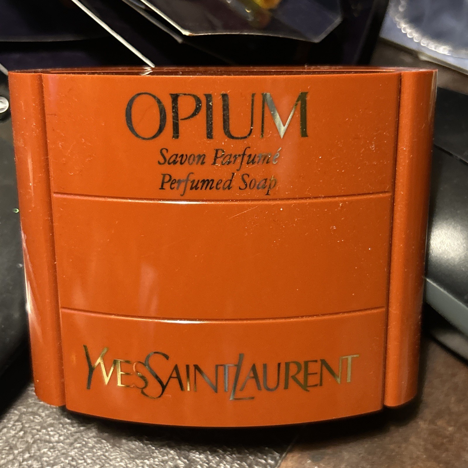 Yves Saint Laurent Vintage Opium Perfumed Soap Travel Case - Empty 2