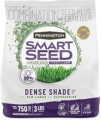Pennington Smart Seed Dense Shade Grass Mix 3 lb 3 lb, Green 