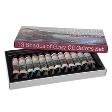 12 PCS Artist Oil Colors Set 21ml Tubes Assorted Colors Painting Supplies