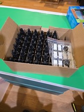 32Pack 2 Oz Amber Glass Eye Dropper Bottles for Essential Oils H