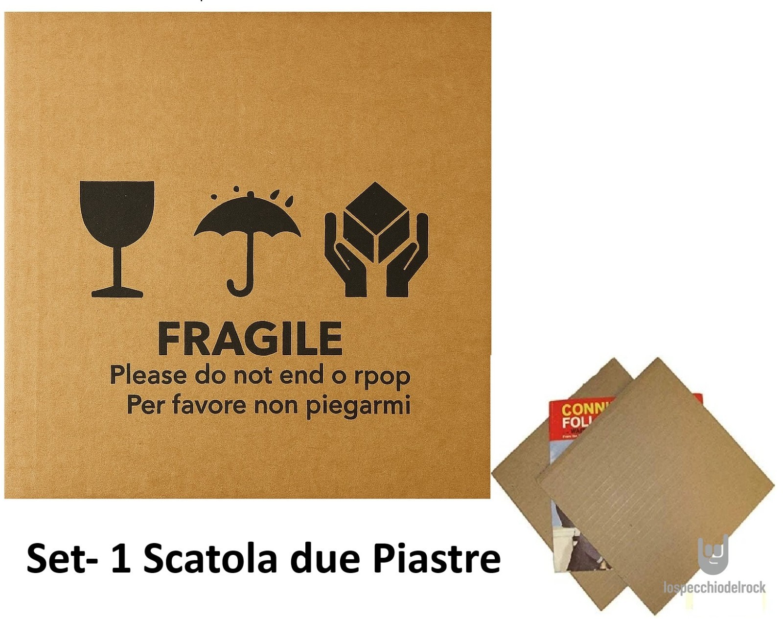 SET - 10 Scatole per 1-3 lp + 20 Piastre per spedire dischi in vinile LP/12” foto 4