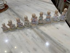Vintage Precious Moments Growing in Grace Birthday Figurines Complete Set 1–9