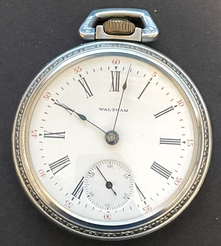 Antique 1901 Waltham Model 1883 81 Pocket Watch Ticks Running Case 18s 15j USA