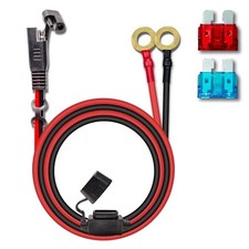 16AWG 2FT Charger Cable, SAE to O Ring Terminal Quick Disconnect 16awg2ft