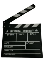 Universal Studios Slate Clap Board Prop/ Chalk, 12x11.25 in