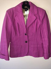 Just Cavalli Cotton Bow Detail Blazer Pink EU 44 US 6 Blazer Pink Jacket 895