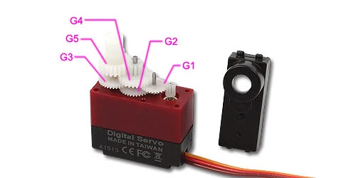 Align DS150A/155A Servo Gear Set HSP15001A (NEW VERSION) - Image 2 of 3