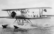 J70/ Aviation RPPC Postcard c1940 Airplane Tromp Floating 431