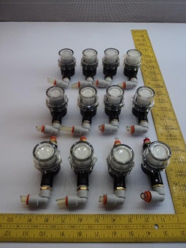 LOT OF 12 PIAB PPSF PPX10RE PNEUMATIC FILTERS/VALVES T17169