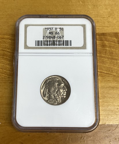 1937-D Buffalo Nickel 5C NGC MS66 - Old Soap Holder - Picture 2 of 6