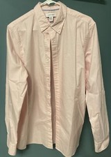 Calvin Klein Dress Shirt Men's Medium Long Sleeve Pink