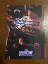 SAM WYCHE (Dec) Signed 1991 Pro Line #154 Cincinnati Bengals Bucs Autograph Auto