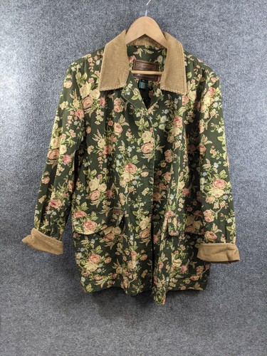 Lauren Jeans Co Floral Corduroy Collar 