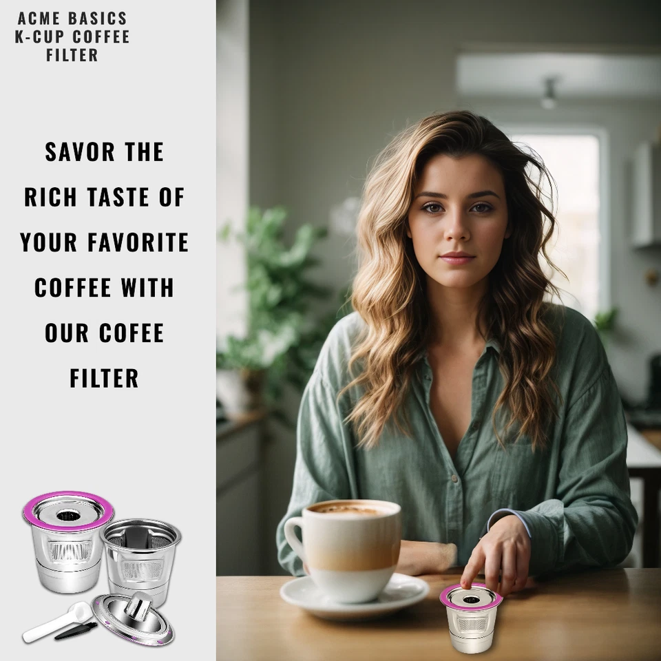 Reusable K Cup Coffee Filters for Keurig 1.0 & 2.0, Reusable Coffee Pods 2-Pack - Image 2 of 4