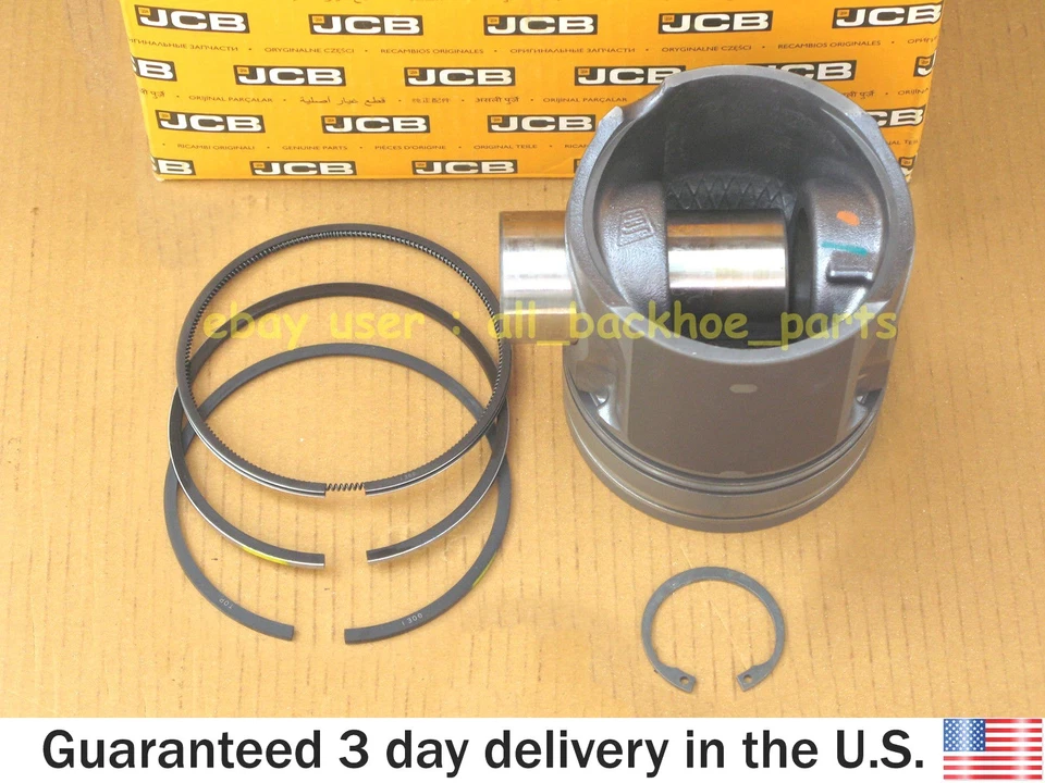 JCB BACKHOE GENUINE JCB PISTON KIT STD. TURBO 4 PC (PART# 320/09211 A 320/09249) - Image 3 of 4