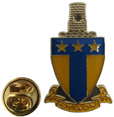 Lot of 50 Alpha Tau Omega ATO Shield Crest Motorcycle Bike Hat Cap Lapel Pin