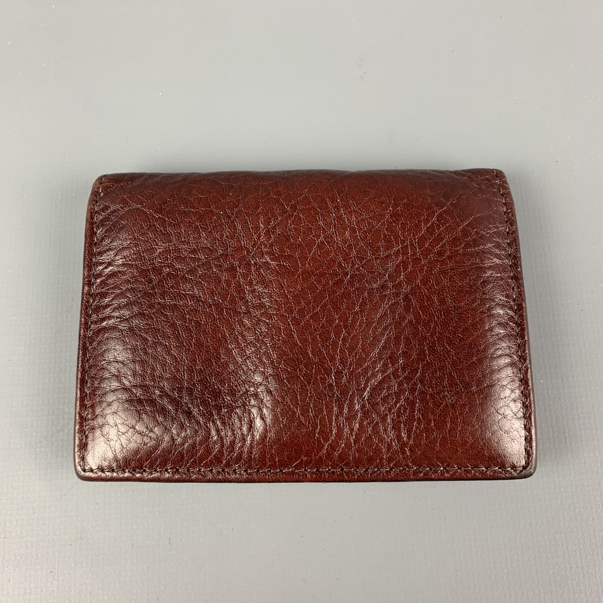 SCULLY Brown Textured Leather Bi-Fold Wallet | eBay