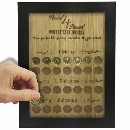 Weight Loss Tracker Chalkboard Hanging Sign Weight Watchers Progress Plaque - 第 6/6 張圖片