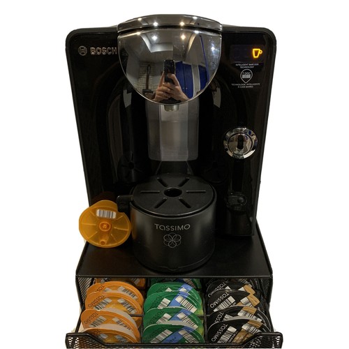 Bosch T55 Tassimo Coffee Brewer Beverage Maker TAS5542UC Stand And Pod