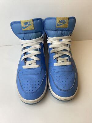VTG NIKE Men\'s Sz 10 Big Woven High Dunk UNC Blue Basketball Shoes  366726-411 $_12.JPG?set_id=880000500F main image 3