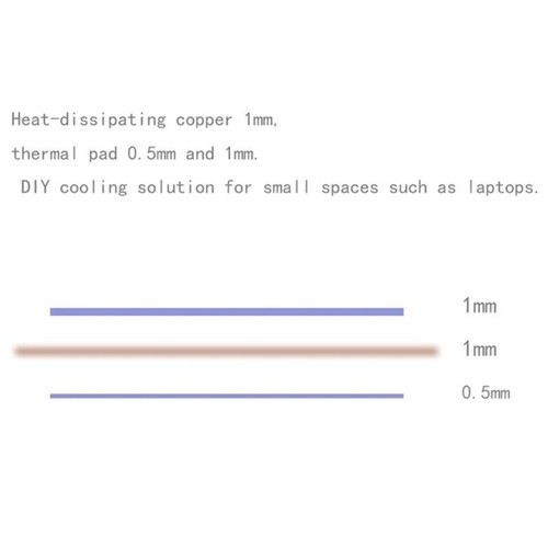 Copper Heat Sink Laptop NVMe M.2 Heatsink For Laptop Solid Drives Cooling - Picture 4 of 8