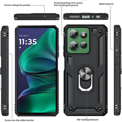 Per Motorola Moto G Stylus 5G 2025 2024 custodia supporto cover telefono + vetro temperato - Foto 15 di 56
