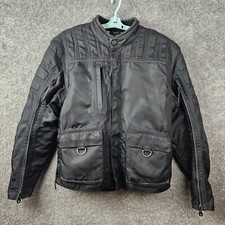 Harley Davidson FXRG Nylon Jacket Mens Med Biker Black Liner Motorcycle Club