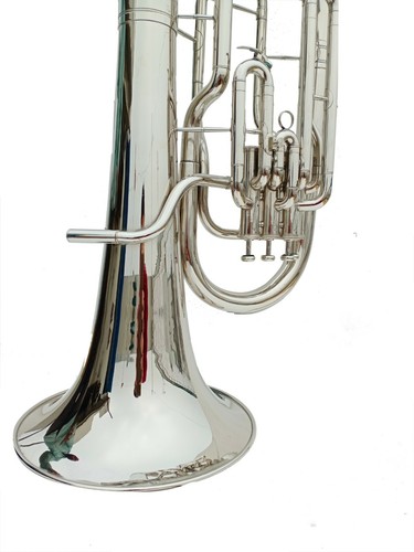 Euphonium Bb Flat 4 Valve Euphonium Silver Nickel Plated - 第 7/10 張圖片