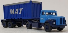 Wiking NEW HO 1/87 Scania Tractor Trailer Container Truck w/ "MAT" 20' Container