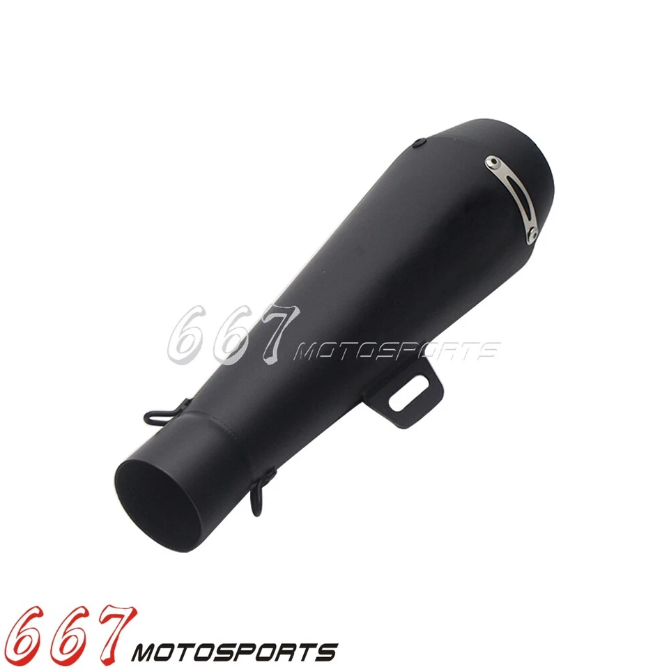 Tubo silenciador de escape 38~51 mm para Suzuki GSXR600/750 Yamaha R6 Ninja Honda CBR Foto 2 de 4