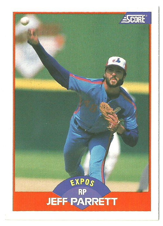 JEFF PARRETT MONTREAL EXPOS #377 - SCORE NM-MT 1989