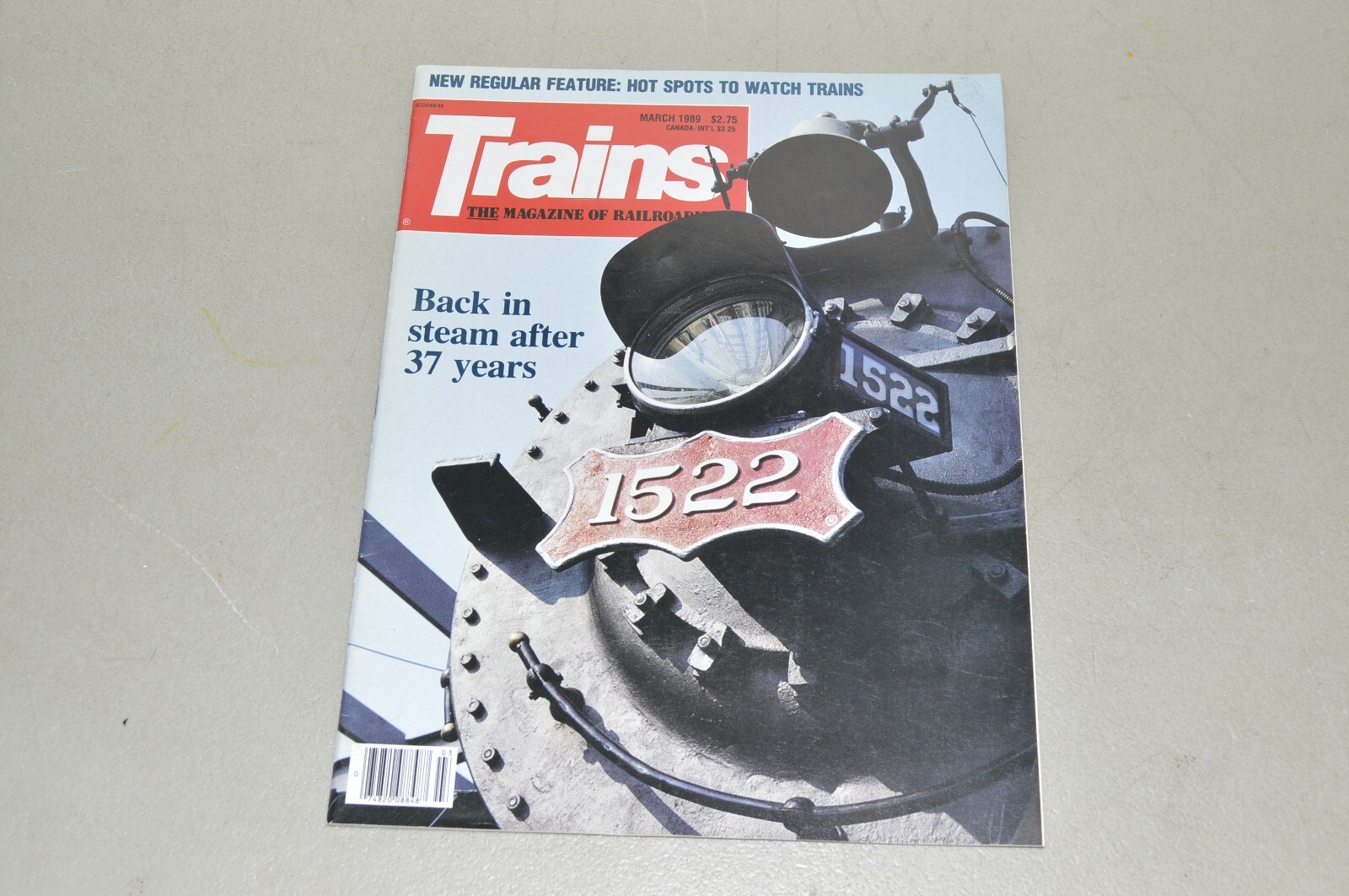magazine railroad TRAINS March 1989 Ozark Mtn. Steam Renaissance Midwest