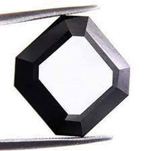 1 Pcs 0.50Cts Natural Asscher Cut Black Diamond, I3 Clarity Loose Black Diamond - Picture 4 of 4