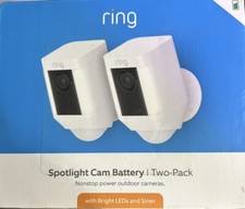 Ring Spotlight Cam Battery - Two Pack - White