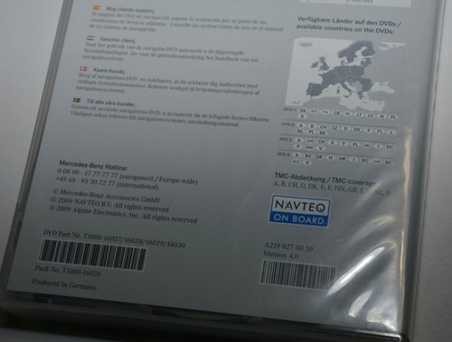 Mercedes-Benz Europa Navigation-DVD Audio 50 APS 2009/10 A2198270059 Original - Bild 6 von 6