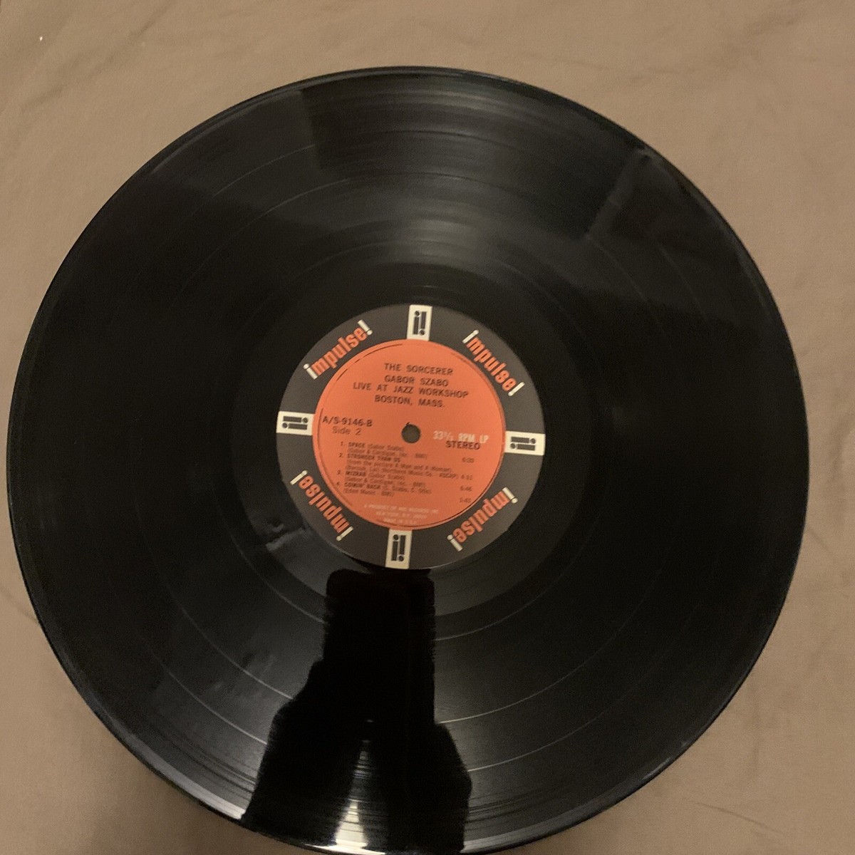 GABOR SZABO: THE SORCERER Vinyl LP 1967 Impulse Records (A-9146