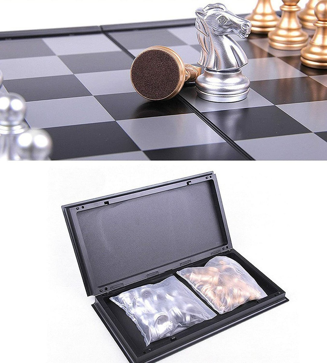 Jeu d'échecs pliable magnétique - brain chess