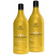 Marroco Golden Plus Thermal Sealing Hair Volume Reducer 2x1L - FLORACTIVE