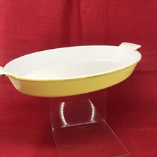Vintage 60s Descoware Belgium Enamel Cast Iron Casserole Roaster Pan Oval 15" 