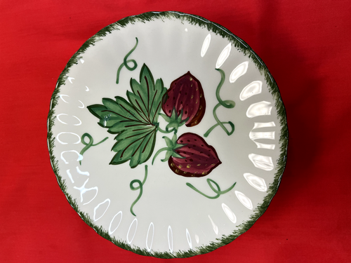 NEW-Set of 6-Vtg Blue Ridge Southern Potteries Plate. Hand Painted Underglaze. - Picture 5 of 11