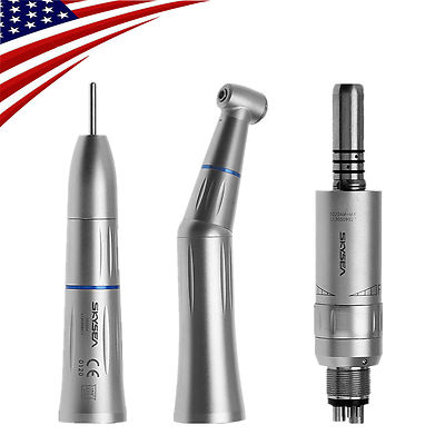 USA Dental Slow Low Speed Handpieces Contra Angle Straight Motor Inner Spray EIC
