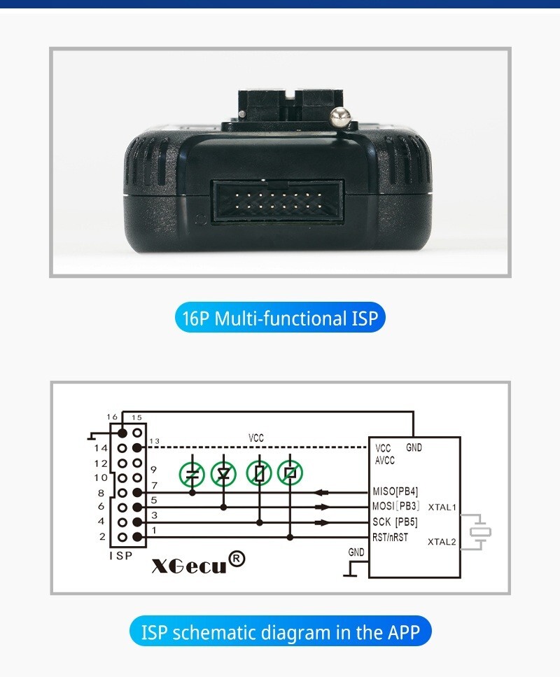 Programador universal USB XGecu T48 (TL866-3G)soporta mas  32000 integrados