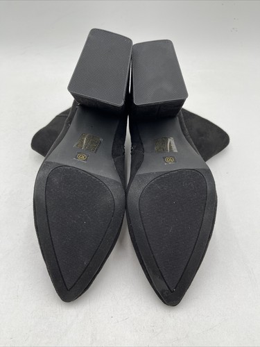 WOMEN'S JOURNEE COLLECTION SORREN BLOCK HEEL BOOTIES Black Size 10 - Picture 5 of 5