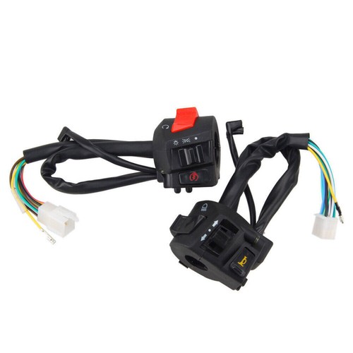 7/8" Motorcycle Handle Bar Left Right Switches Horn Turn Signal Headlight Switch - Foto 14 di 14