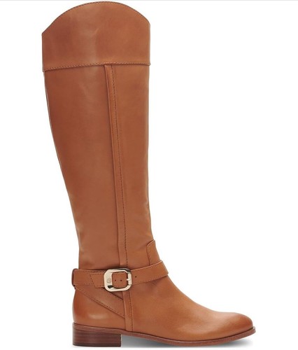 Vince Camuto Womens Ovarlym Leather Riding Knee-High Boots Tan 10 Medium (B,M) - Picture 2 of 2