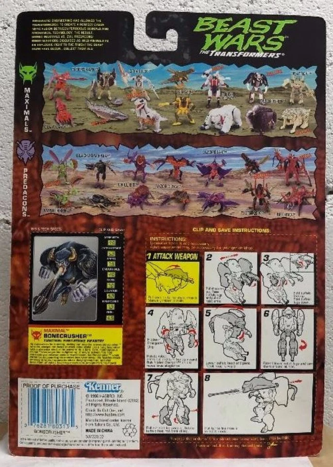 Transformers Beast Wars Deluxe Bonecrusher Heroic Maximal Buffalo Kenner MOC - Image 2 of 2