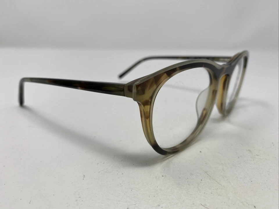 Marco de gafas de plástico con borde completo de mármol marrón DKNY DK5023 211 50-20-135 VE49 Foto 3 de 4